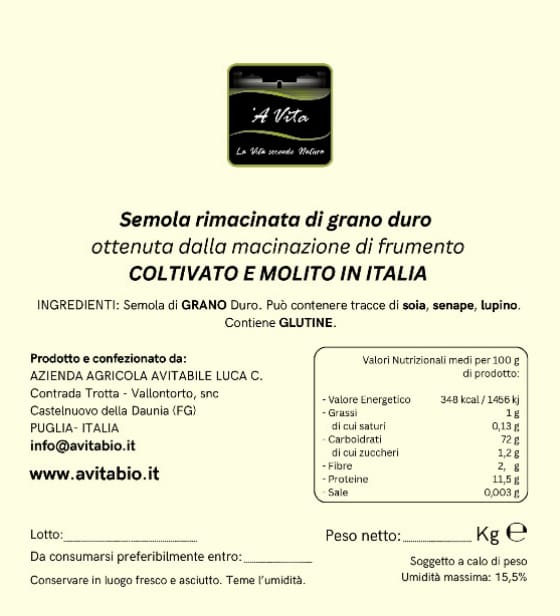 Semola rimacinata di grano duro - immagine 5