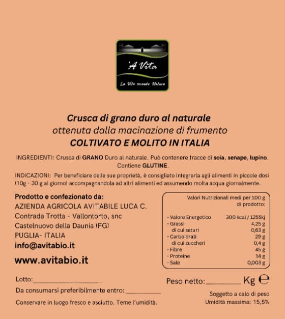 semole - Crusca di grano duro al naturale - immagine 5