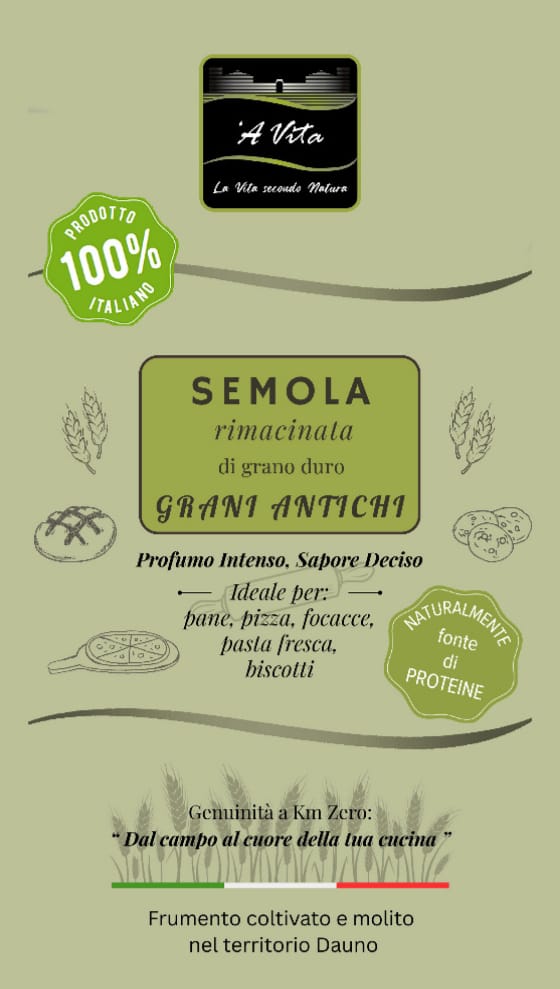 Semola rimacinata di grano duro ''grani antichi'' - immagine 4