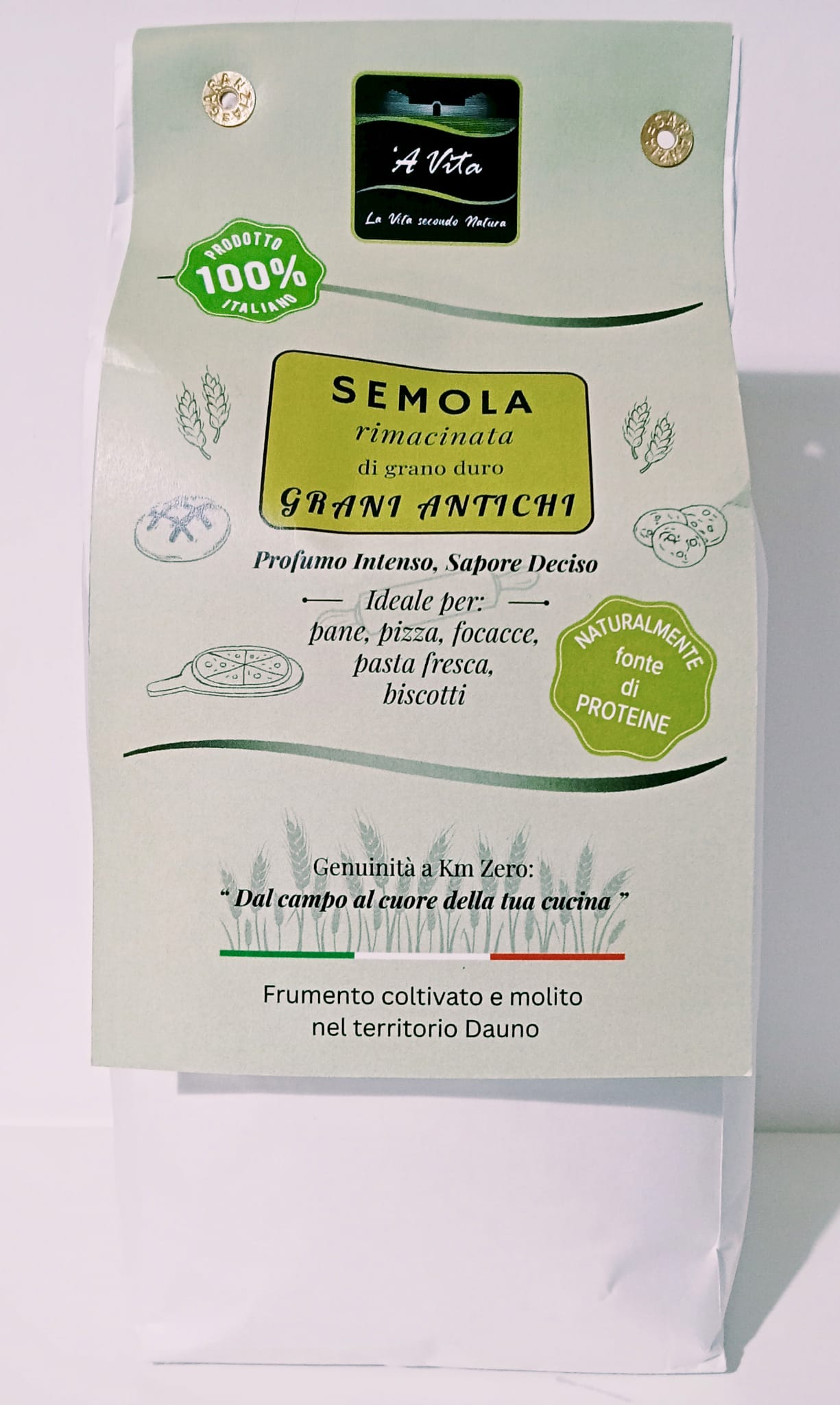 Semola rimacinata di grano duro ''grani antichi''