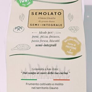 Semolato rimacinato di grano duro