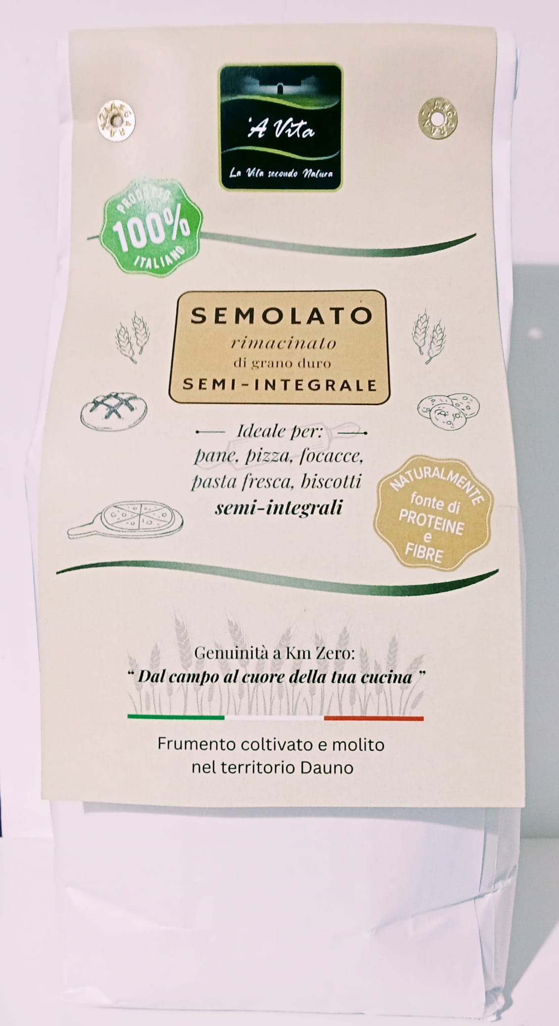 Semolato rimacinato di grano duro